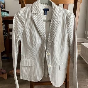 Jcrew seer sucker blazer